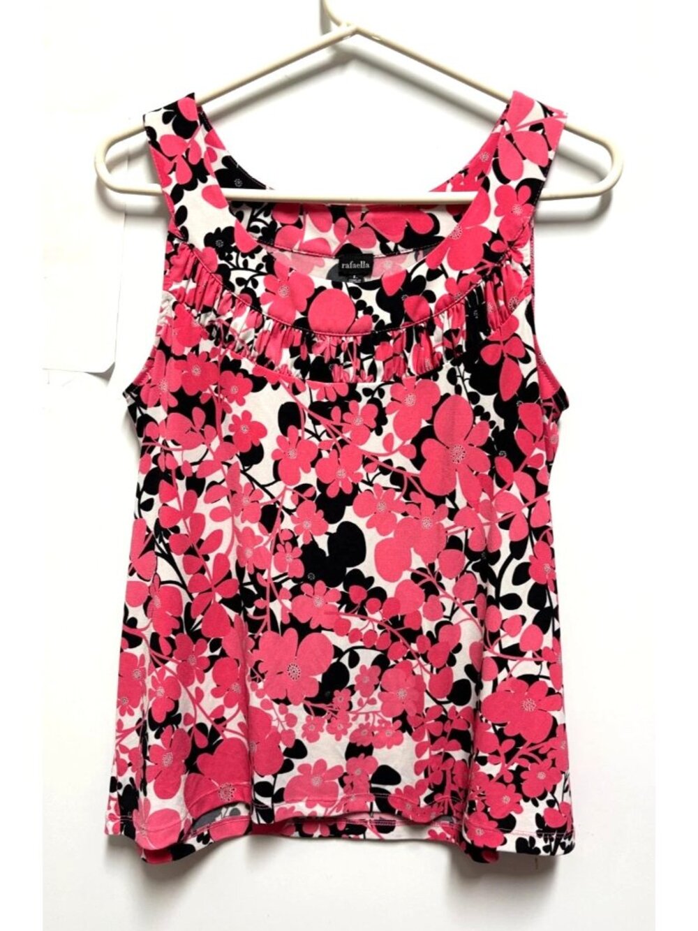Pink Black Tank Top Women's Size Large by Rafaella